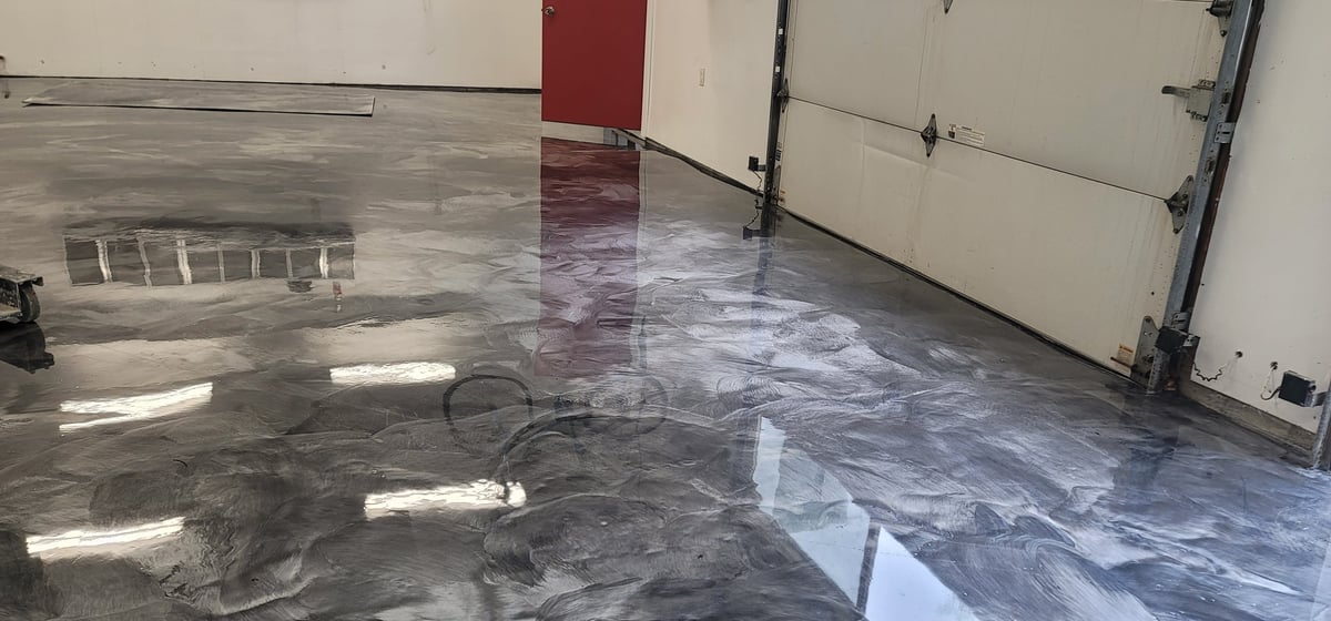 Professional commercial flooring project