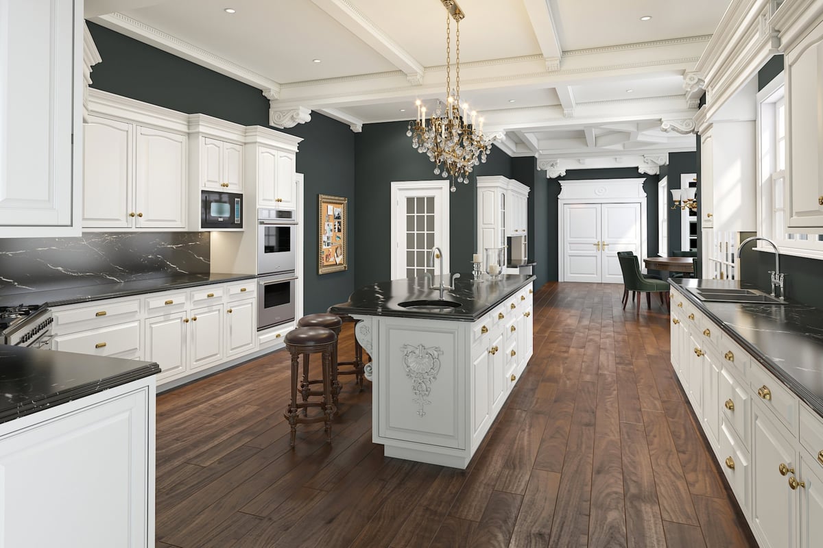 Modern residential home with beautiful hardwood flooring