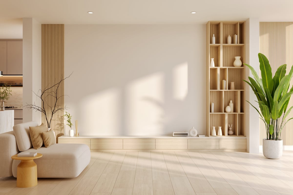 Close-up of beautiful natural hardwood flooring